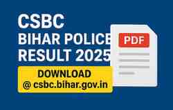 CSBC Bihar Police Result 2025