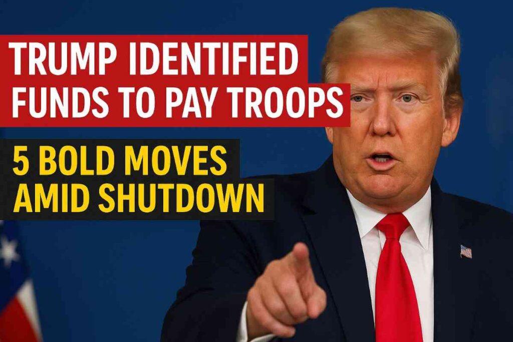 Trump Identified Funds to Pay Troops